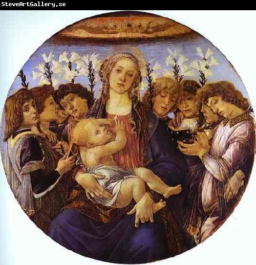 Sandro Botticelli Madonna and Child with Eight Angels